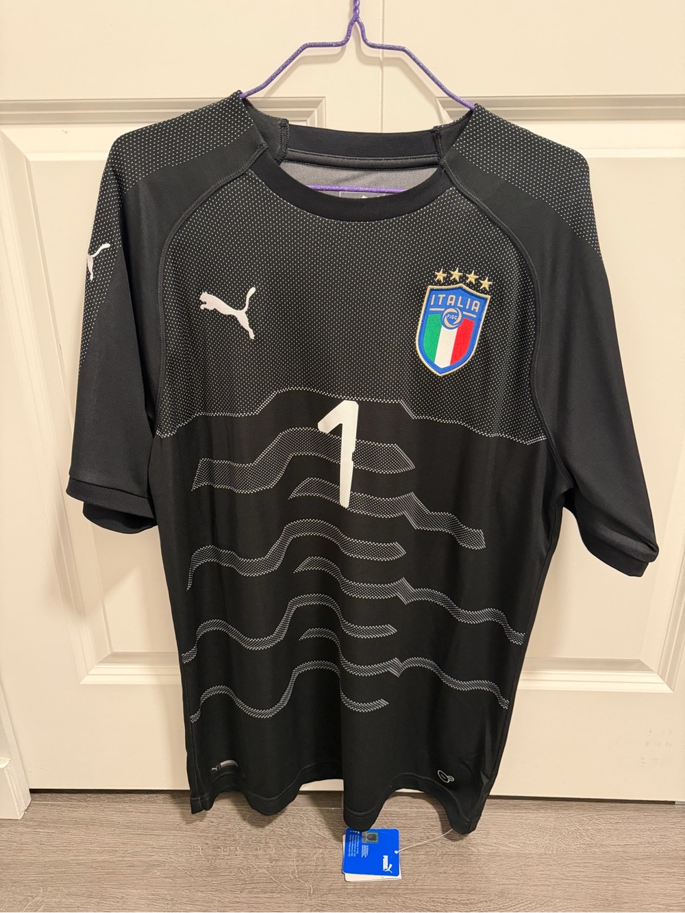 Puma Buffon Italy Men’s Black Goalkeeper Jersey